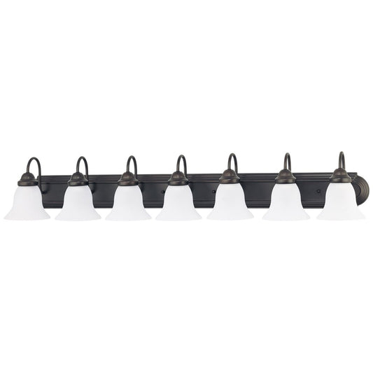 Satco 60-3155 Vanity Fixture Ballerina; 7 Light; 48 in.; with Frosted