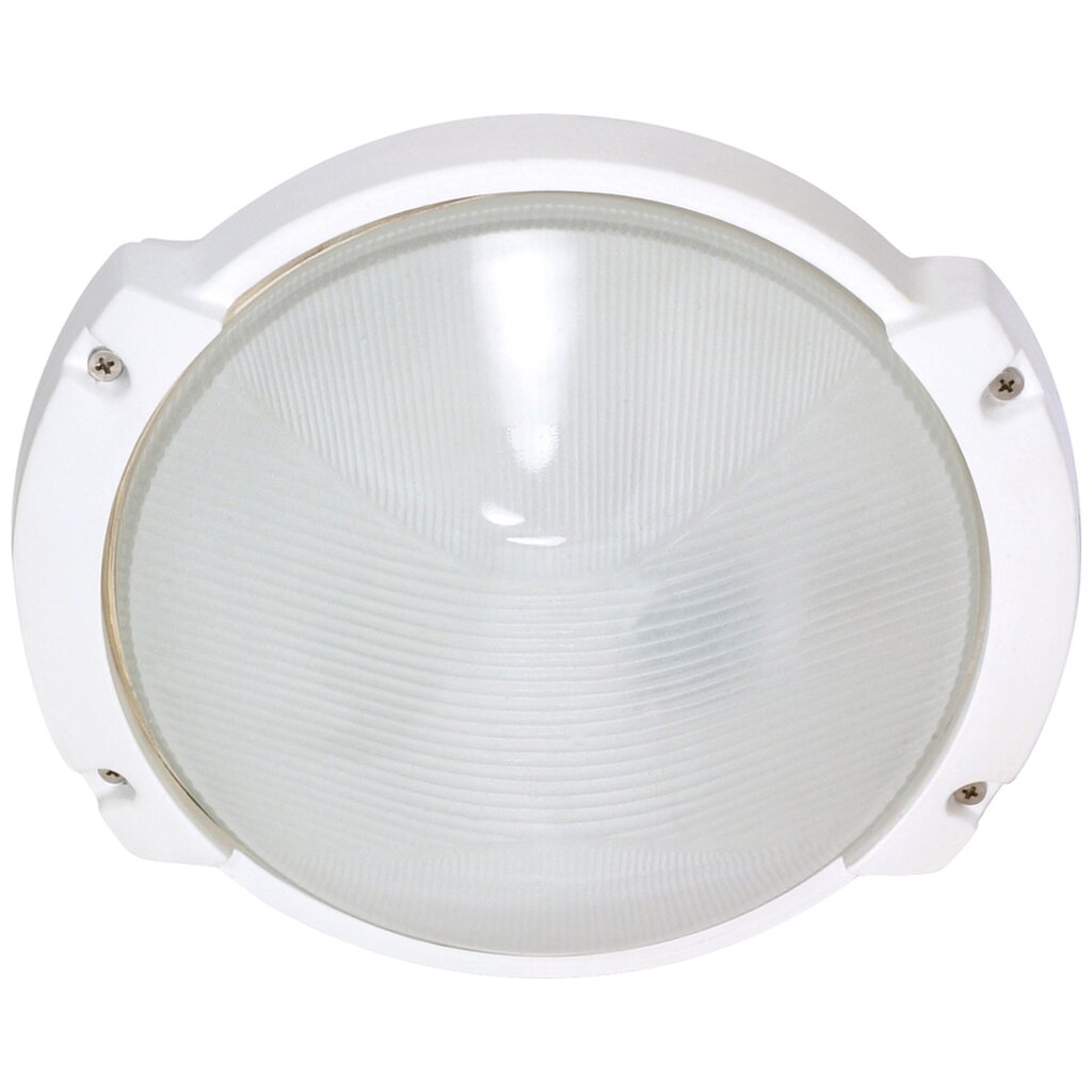 Satco 60-516 Bulk Head Fixture 1 Light; 11 in.; Oblong Round Die Cast