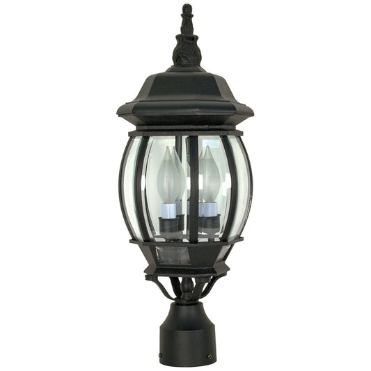 Satco 60-899 Post Lantern Fixture Central Park; 3 Light; 21 in.; with