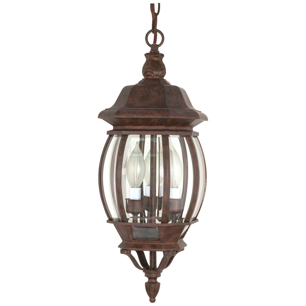 Satco 60-895 Hanging Lantern Fixture Central Park; 3 Light; 20 in.;