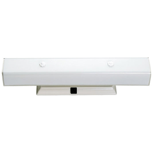 Satco 77/991 Fixture 4 Light - 24 Vanity w/White U Channel Glass