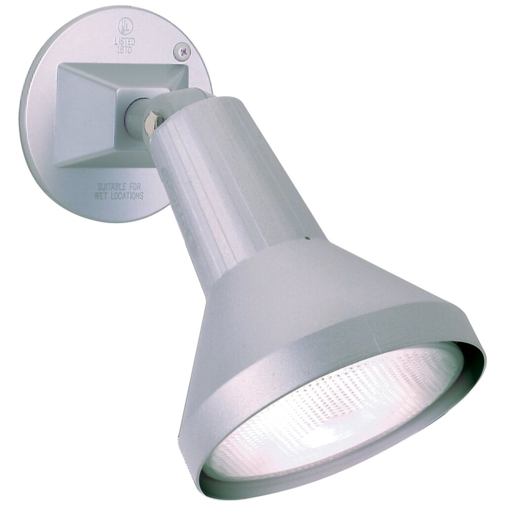 Satco 77/702 1 Light - 8 Flood Exterior PAR38 w/Adjustable Swivel Gray