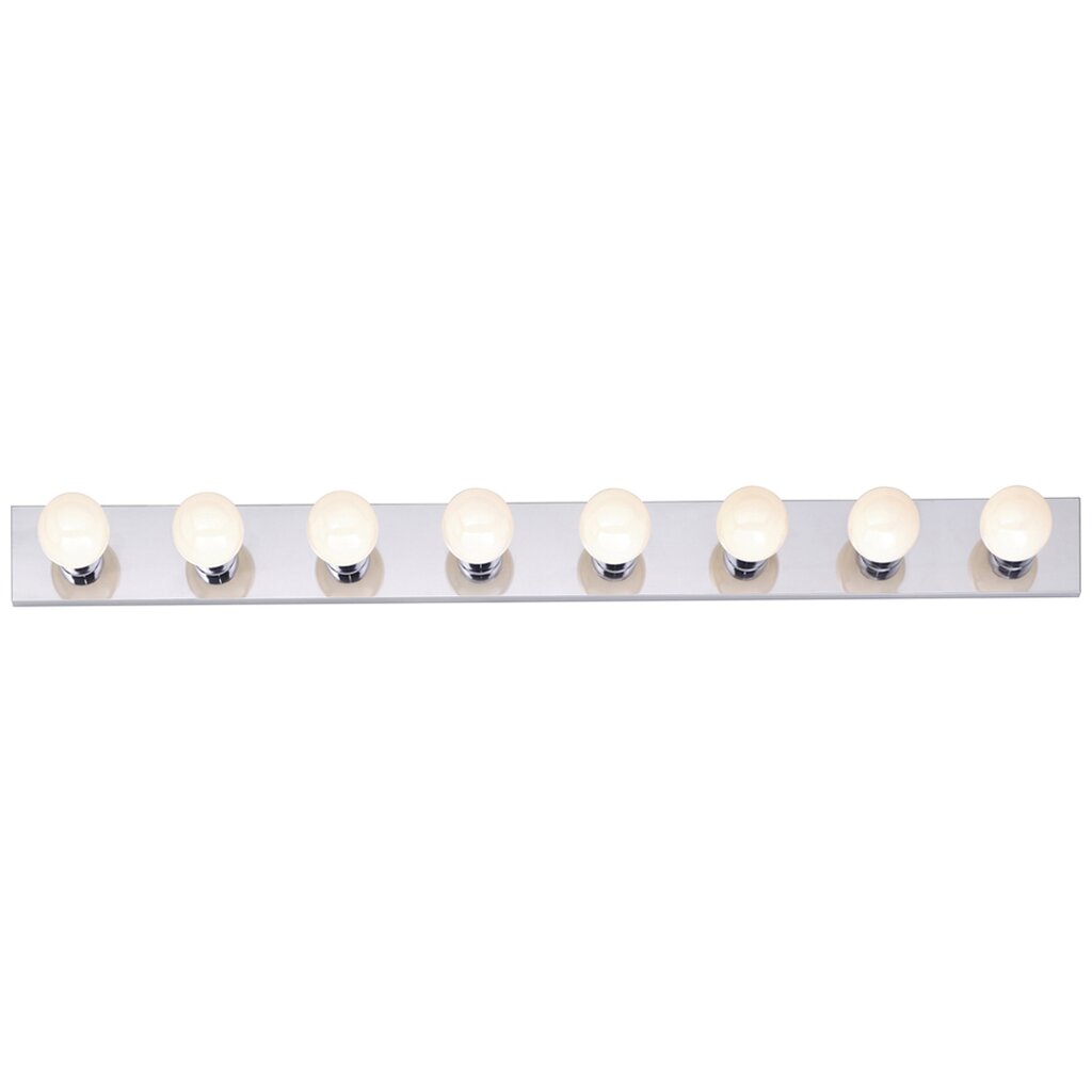Satco 77/195 Fixture 8 Light - 48 Vanity Strip Polished Chrome