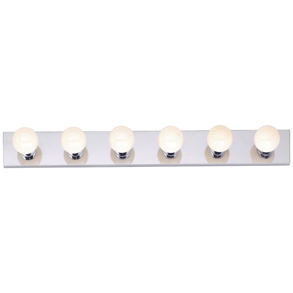 Satco 77/194 Fixture 6 Light - 36 Vanity Strip Polished Chrome