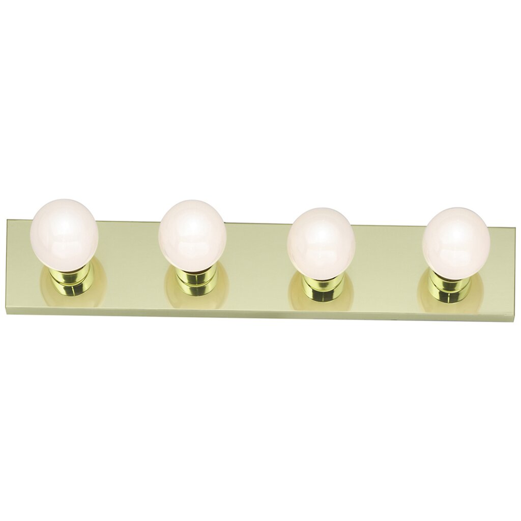 Satco 77/189 Fixture 4 Light - 24 Vanity Strip Polished Brass