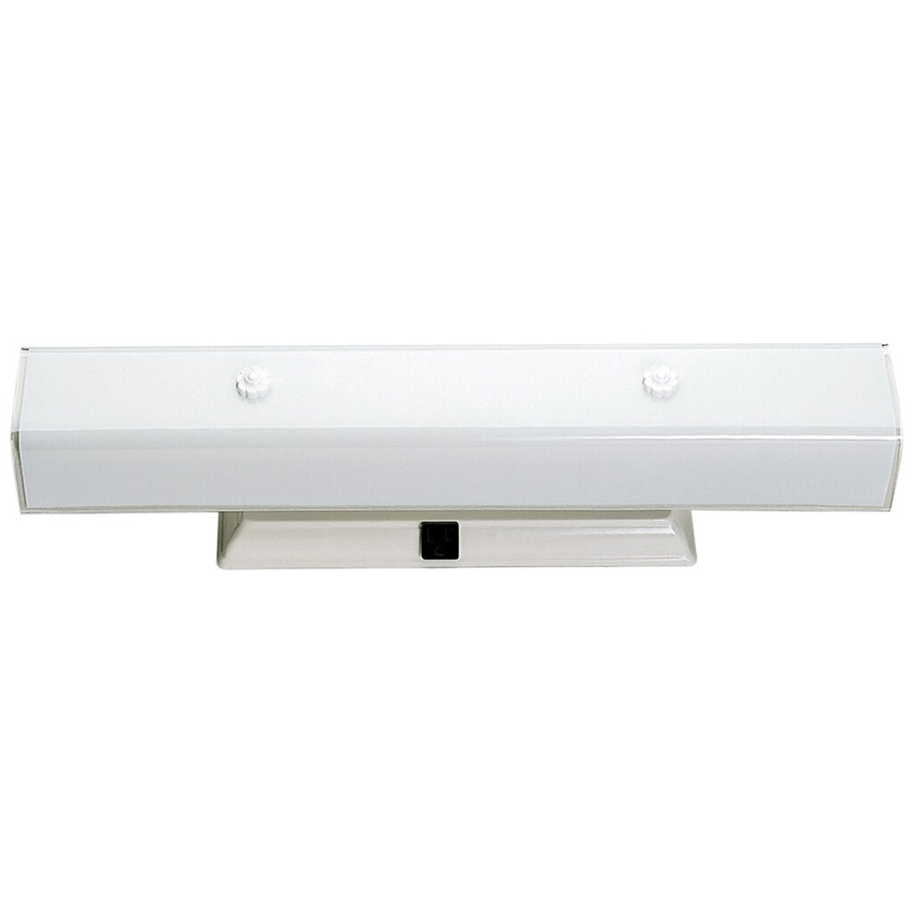 Satco 77/088 Fixture 4 Light - 24 Vanity w/White U Channel Glass White