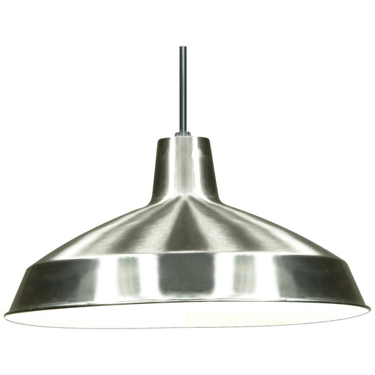 Satco 76/661 Fixture 1 Light - 16 Pendant Warehouse Shade Brushed
