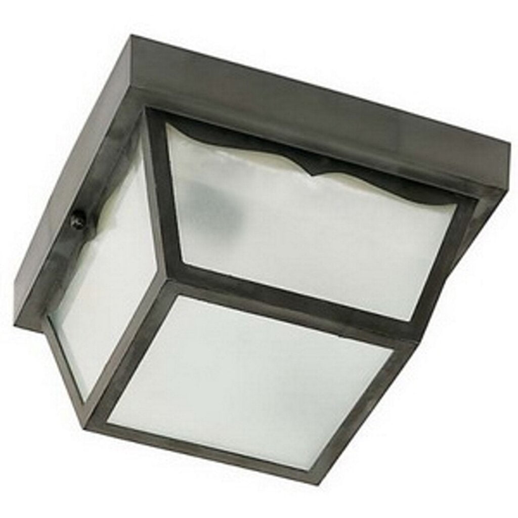Satco 77/891 Fixture 1 Light - 10 Carport Flush Mount With Frosted