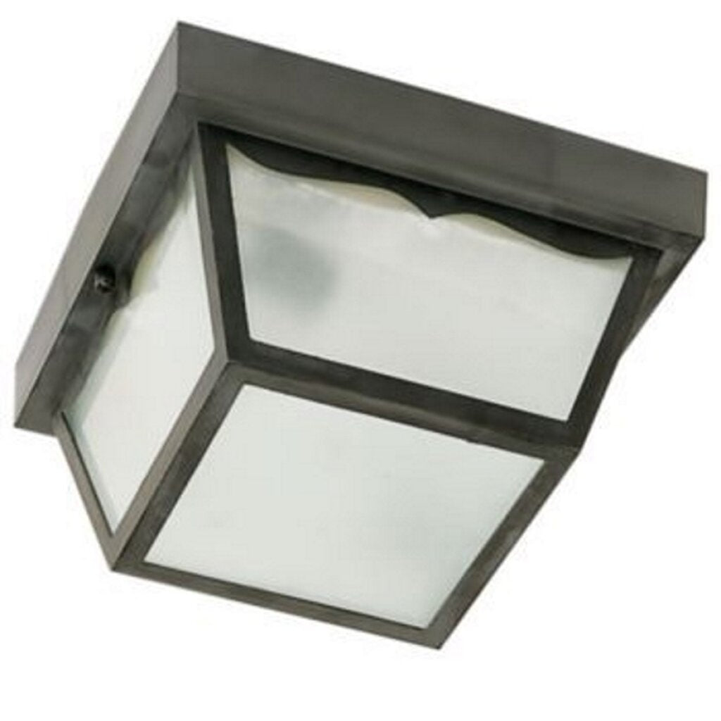 Satco 77/863 Fixture 1 Light - 8 Carport Flush Mount With Frosted