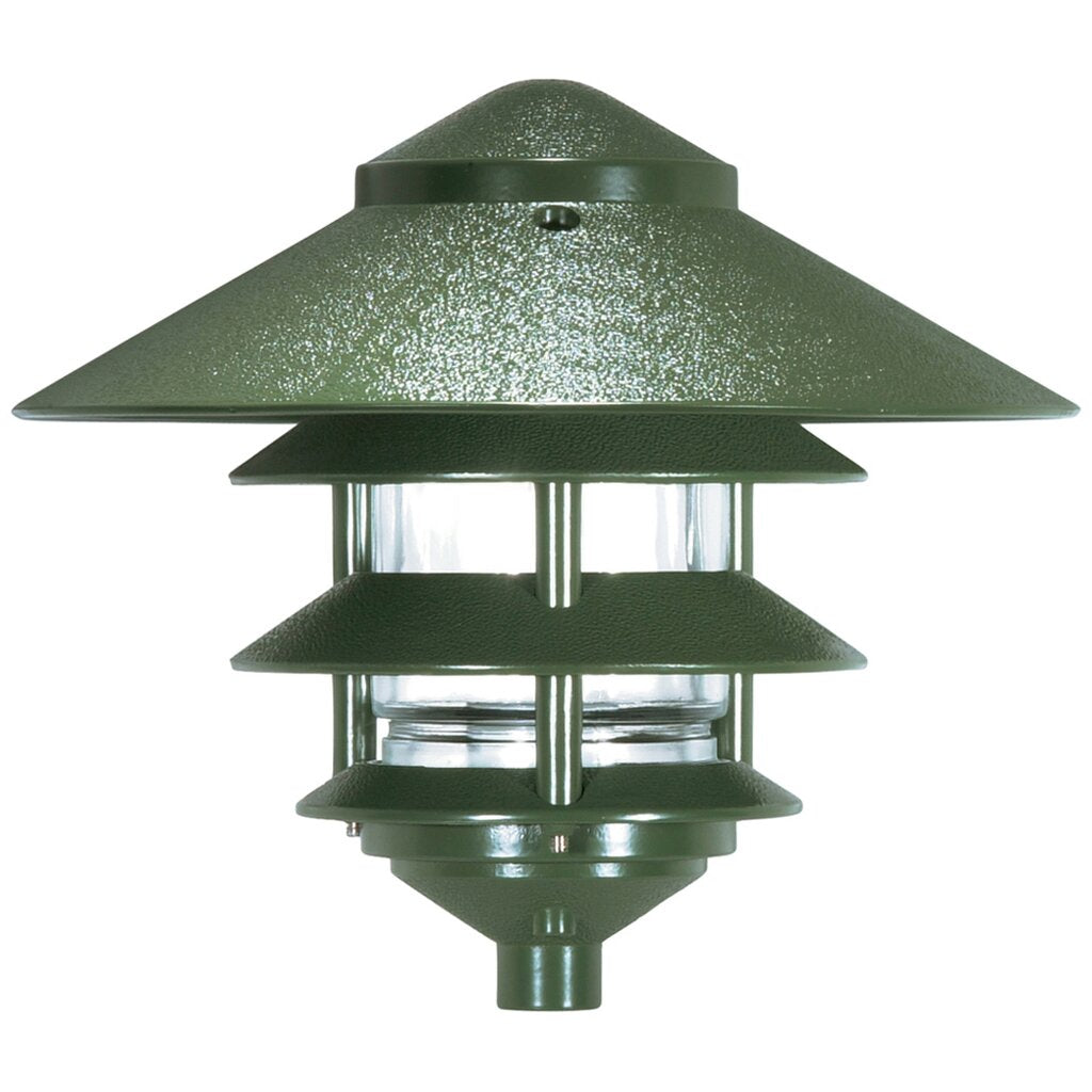 Satco 76/636 Fixture 4 LOUVER LARGE 10 TOP PAGODA - Green
