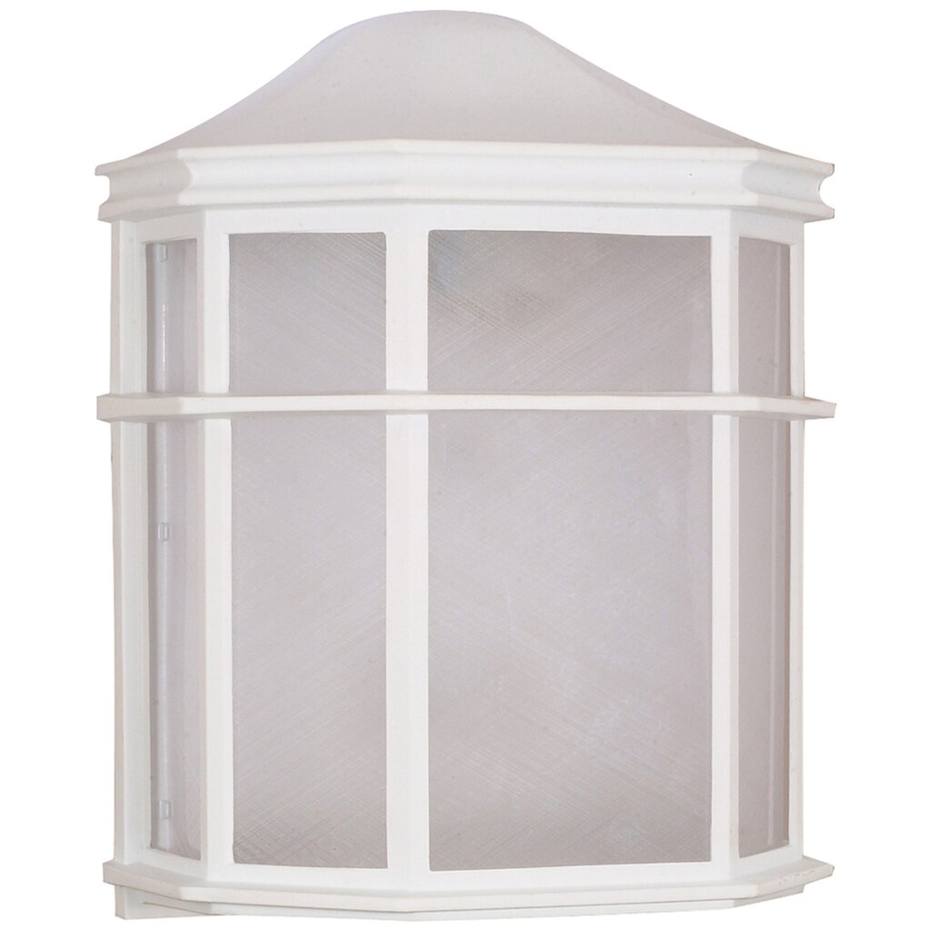 Satco 60-537 Wall Lantern Fixture 1 Light; 10 in.; Cage Lantern Wall
