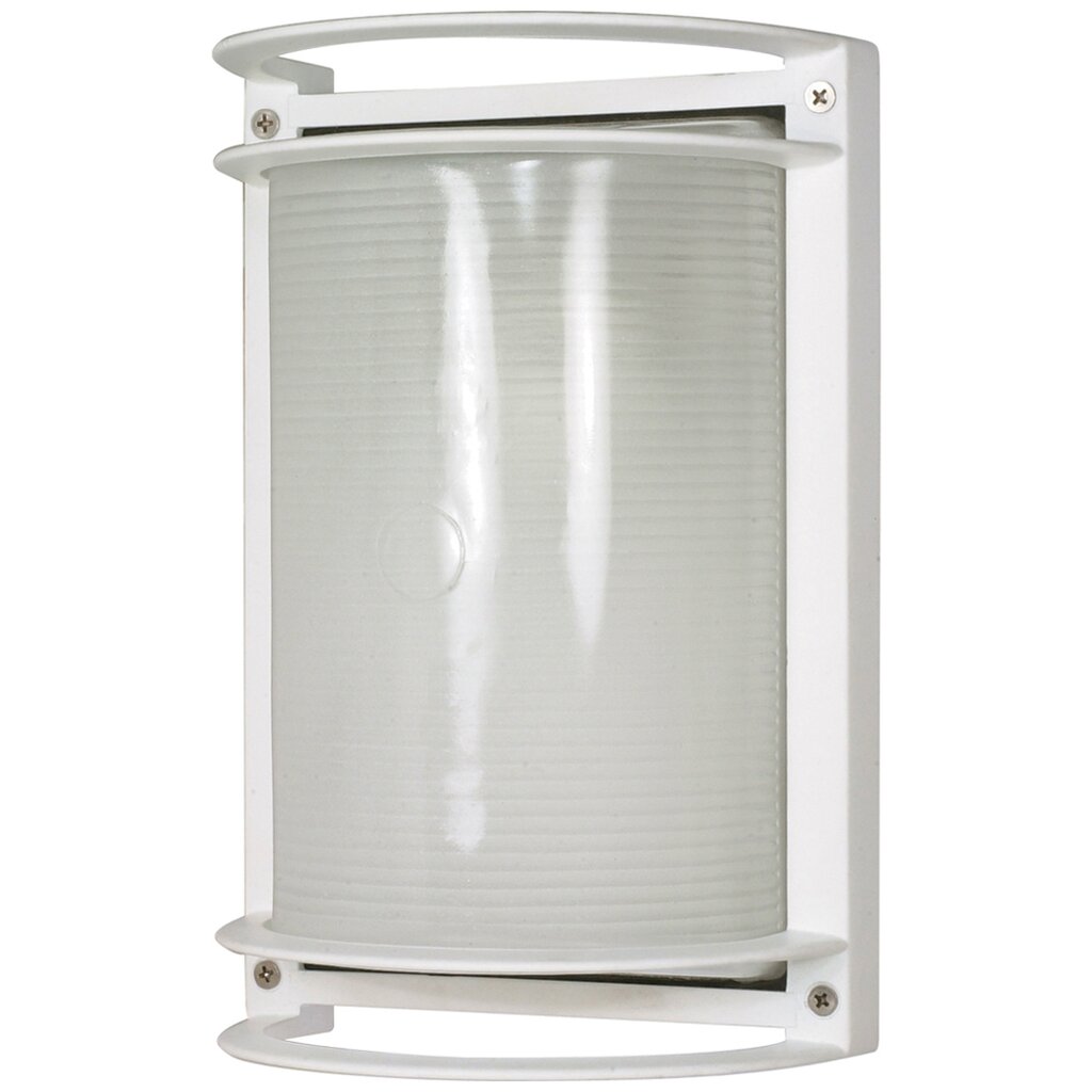 Satco 60-530 Bulk Head Fixture 1 Light; 10 in.; Rectangle Die Cast