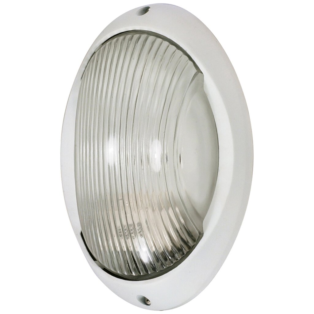 Satco 60-526 Bulk Head Fixture 1 Light; 11 in.; Large Oval Die Cast