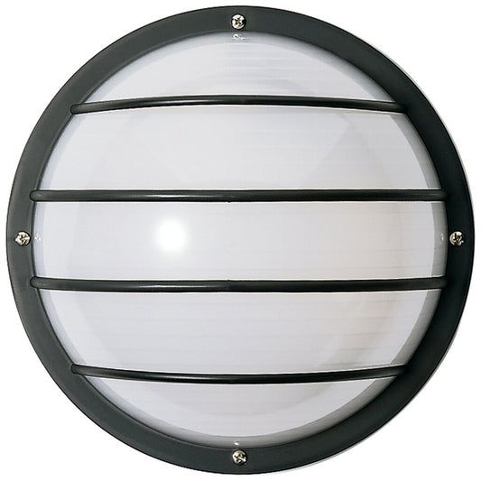 Satco 77/893 Fixture 2 Light Cfl - 10 Round Cage Wall (2) 9W Twin Tube