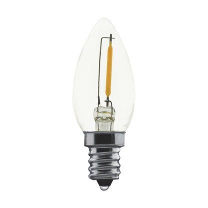 12 pack - Satco S11308 0.7W C7 LED Light Bulb