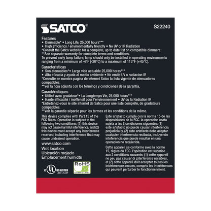 6 pack - Satco S22240 20.5W PAR30 Long Warm White LED Light Bulb
