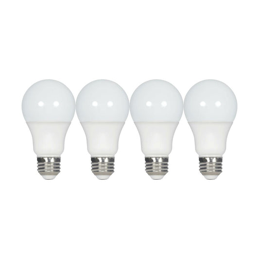 4 pack - Satco S39597 - 4 pack 9.5W A19 daylight LED Light Bulb