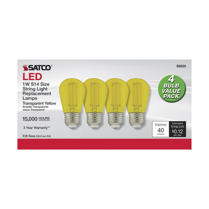 Satco S8025 1W S14 LED Light Bulb