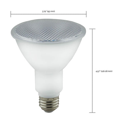 6 pack - Satco S29189 8W PAR30 Long LED Light Bulb