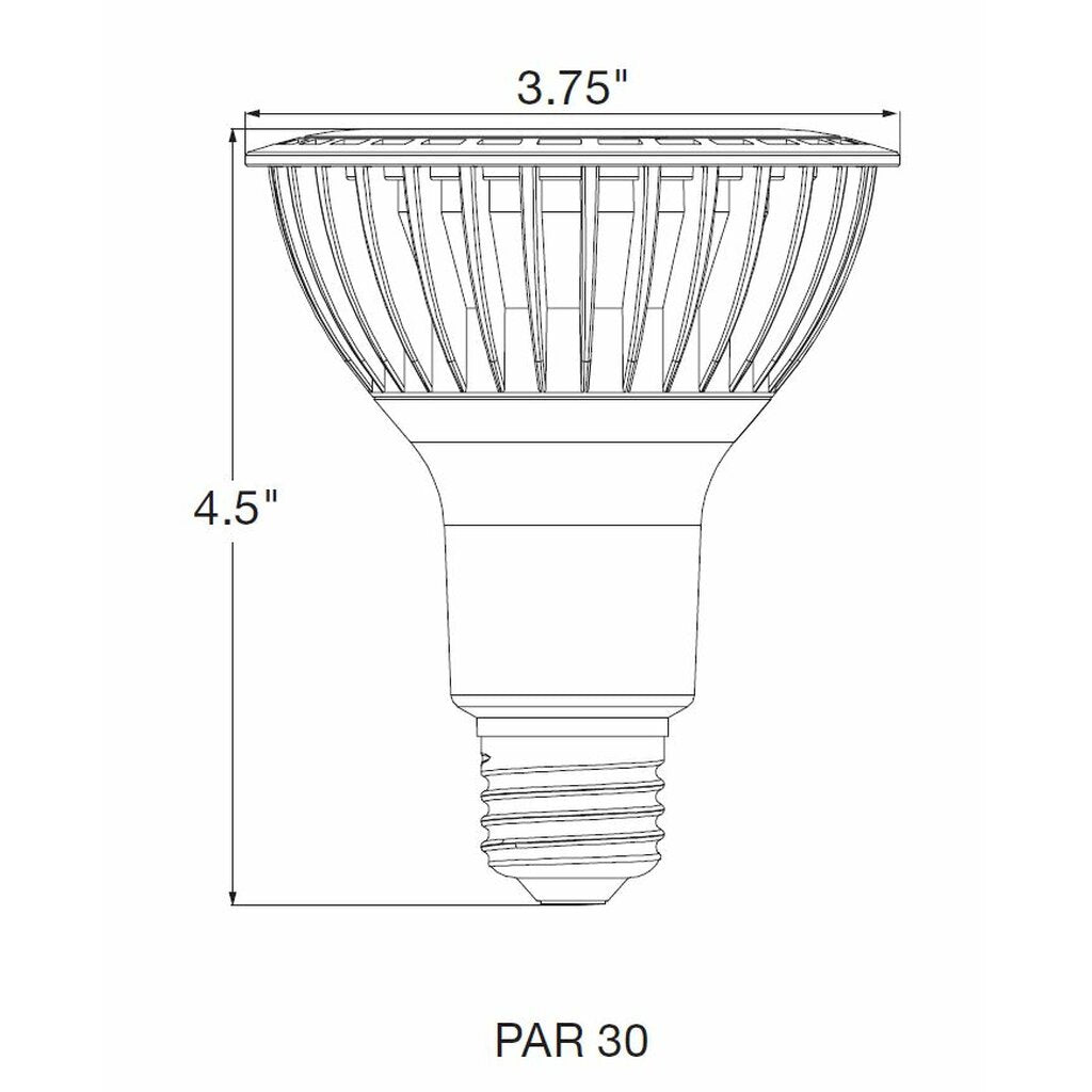 6 pack - Satco S29764 21.5W PAR30 Long LED Light Bulb