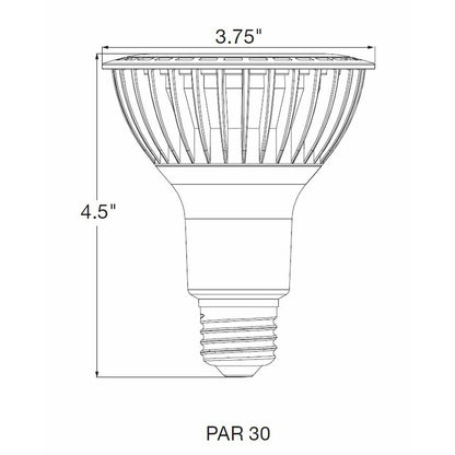 6 pack - Satco S29764 21.5W PAR30 Long LED Light Bulb