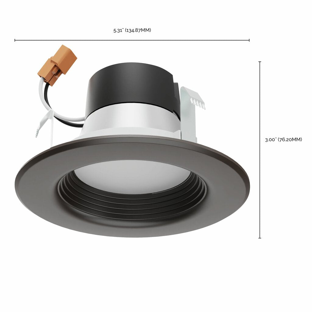 Satco S11834 7W LED Downlight Retrofit Dimmable Fixture 4 Inch; CCT