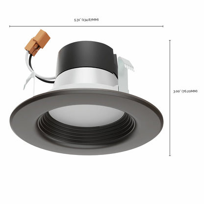 Satco S11834 7W LED Downlight Retrofit Dimmable Fixture 4 Inch; CCT