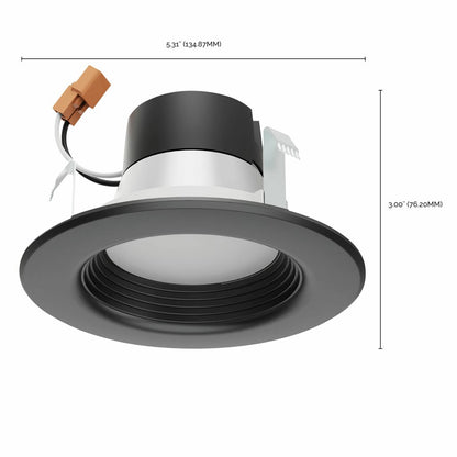 Satco S11832 7W LED Downlight Retrofit Dimmable Fixture 4 Inch; CCT