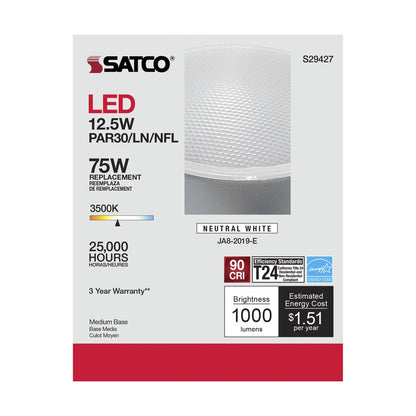 6 pack - Satco S29427 12.5W PAR30 Long LED Light Bulb