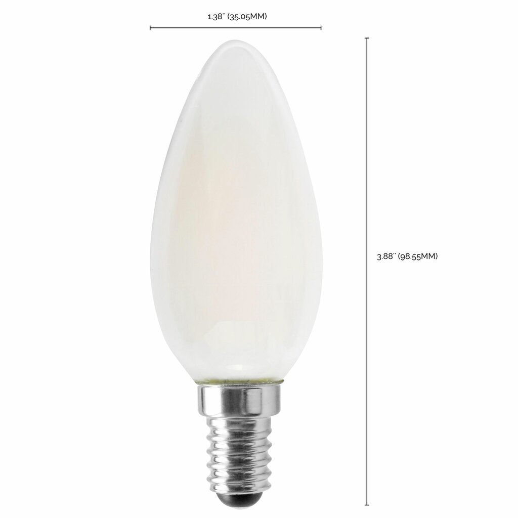 6 pack - Satco S12117 4.5W B11 LED Light Bulb