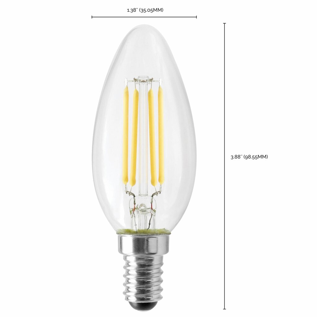 6 pack - Satco S12115 4.5W B11 LED Light Bulb