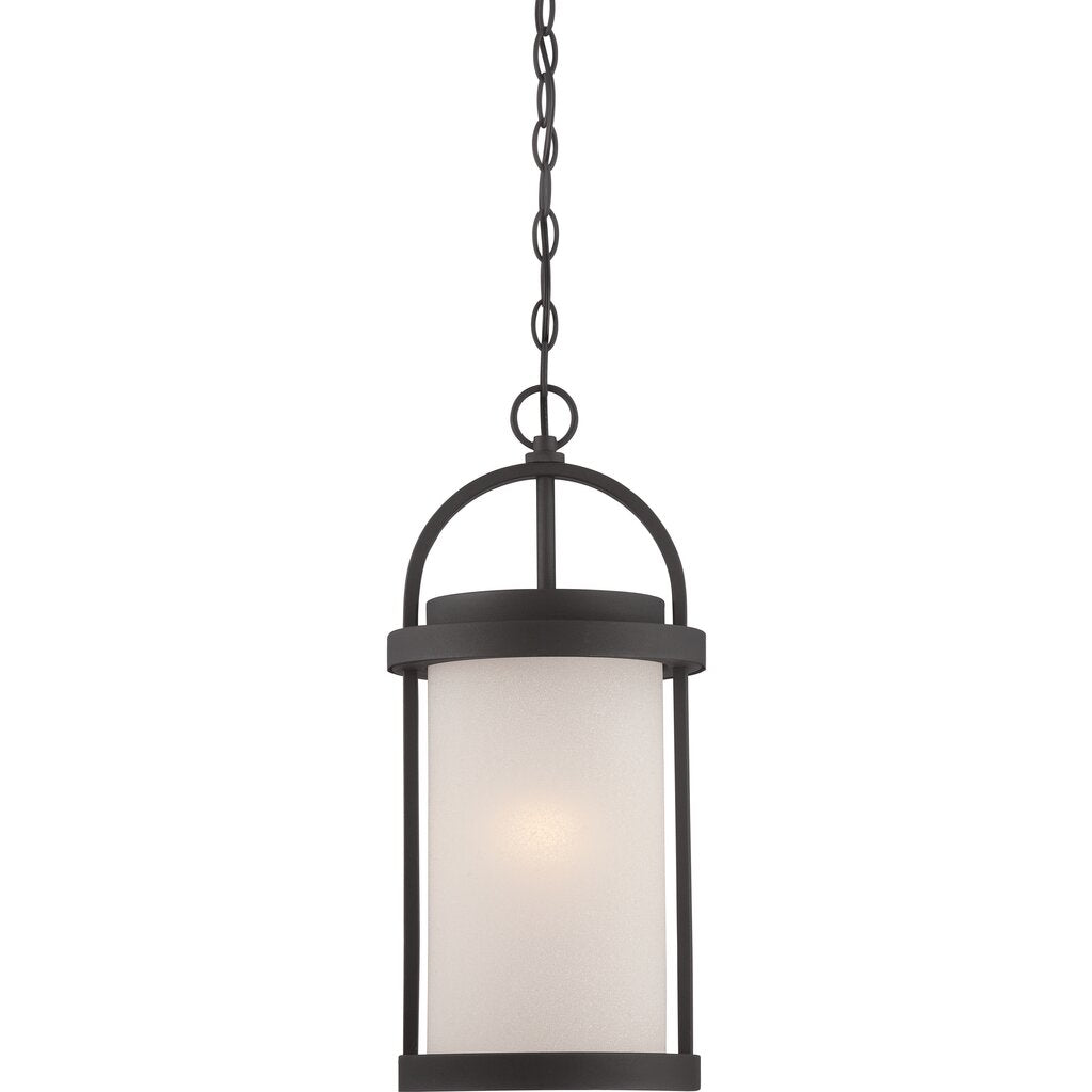 Satco 62-655 60W LED Hanging Lantern Fixture Willis; Outdoor Hanging