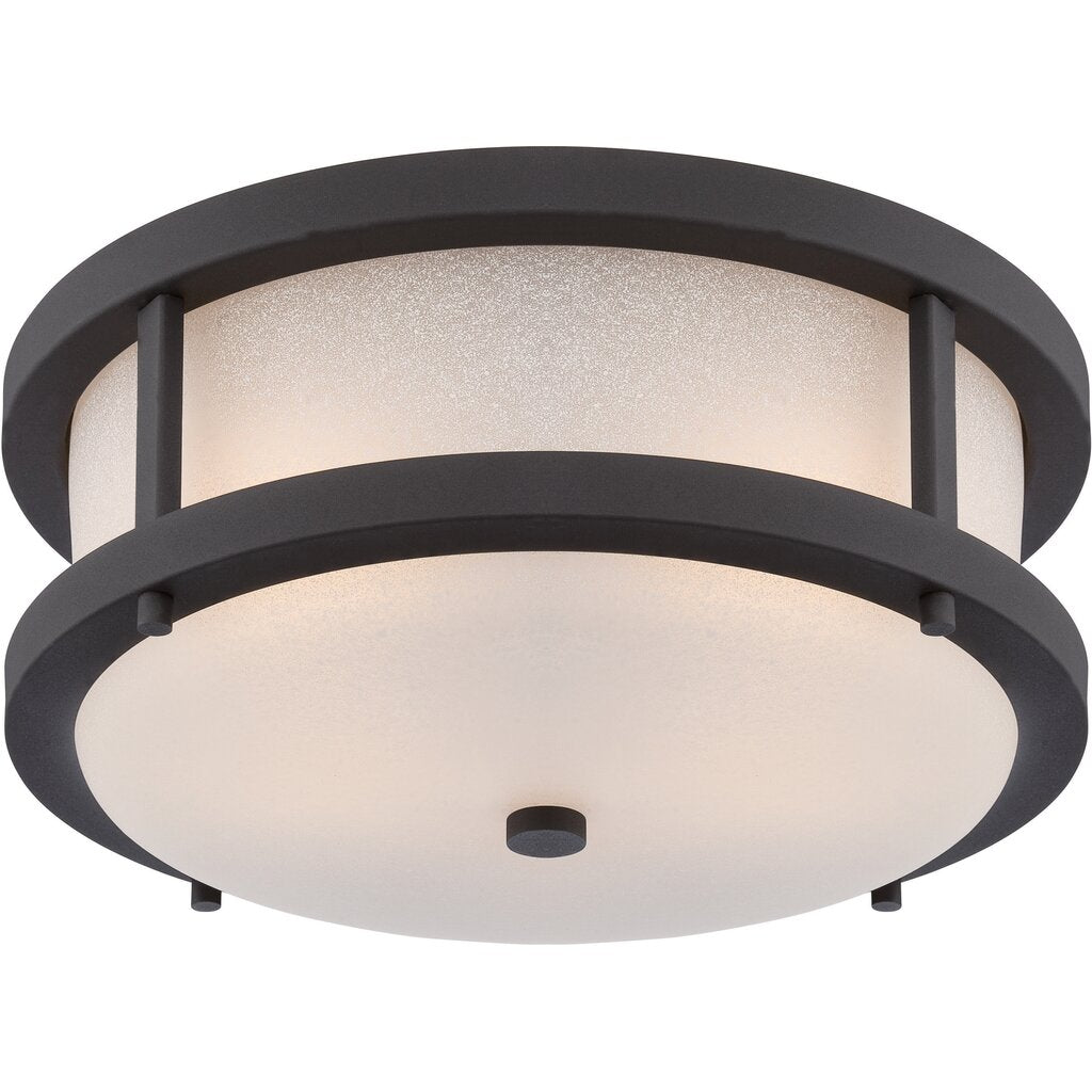 Satco 62-653 60W LED Flush Mount Fixture Willis; Outdoor Flush with