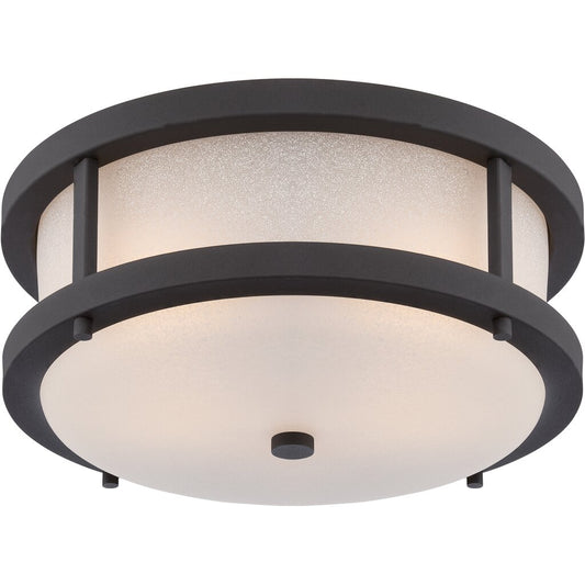 Satco 62-653 60W LED Flush Mount Fixture Willis; Outdoor Flush with