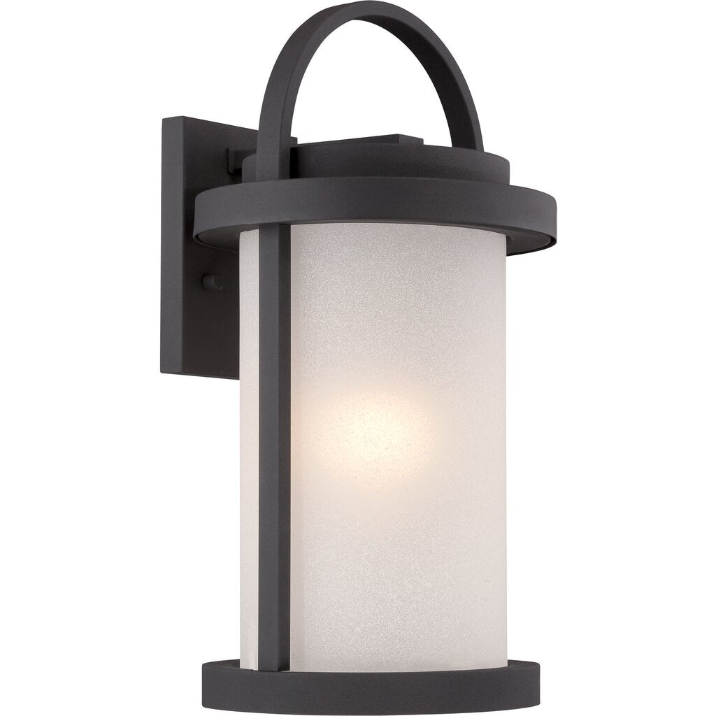 Satco 62-652 60W LED Wall Lantern Fixture Willis; Outdoor Large Wall