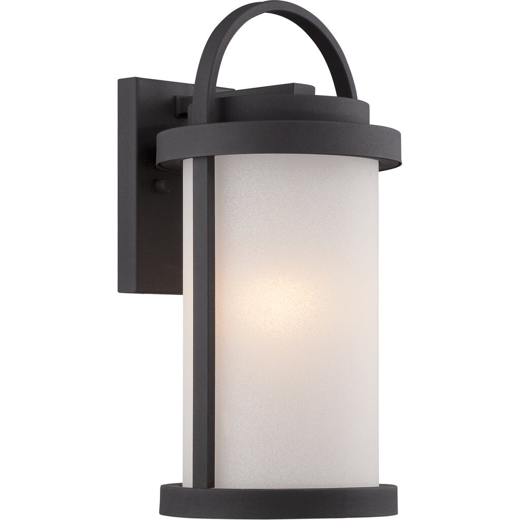 Satco 62-651 60W LED Wall Lantern Fixture Willis; Outdoor Small Wall