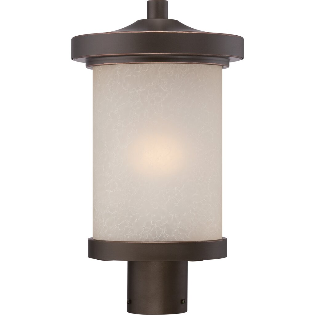 Satco 62-644 60W LED Post Lantern Fixture Diego; Outdoor Post with