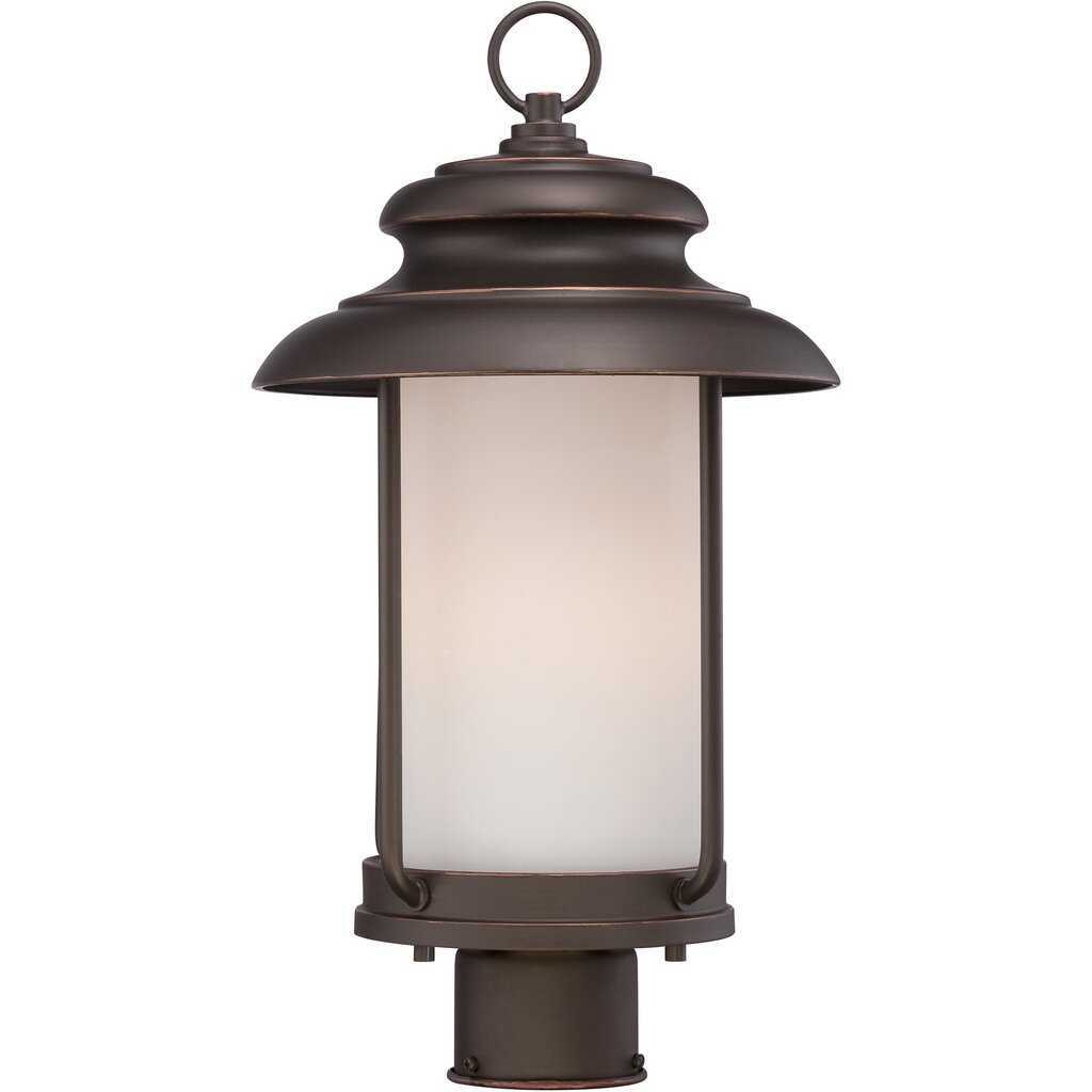 Satco 62-634 60W LED Post Lantern Fixture Bethany; Outdoor Post with