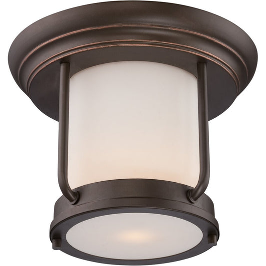 Satco 62-633 60W LED Flush Mount Fixture Bethany; Outdoor Flush with