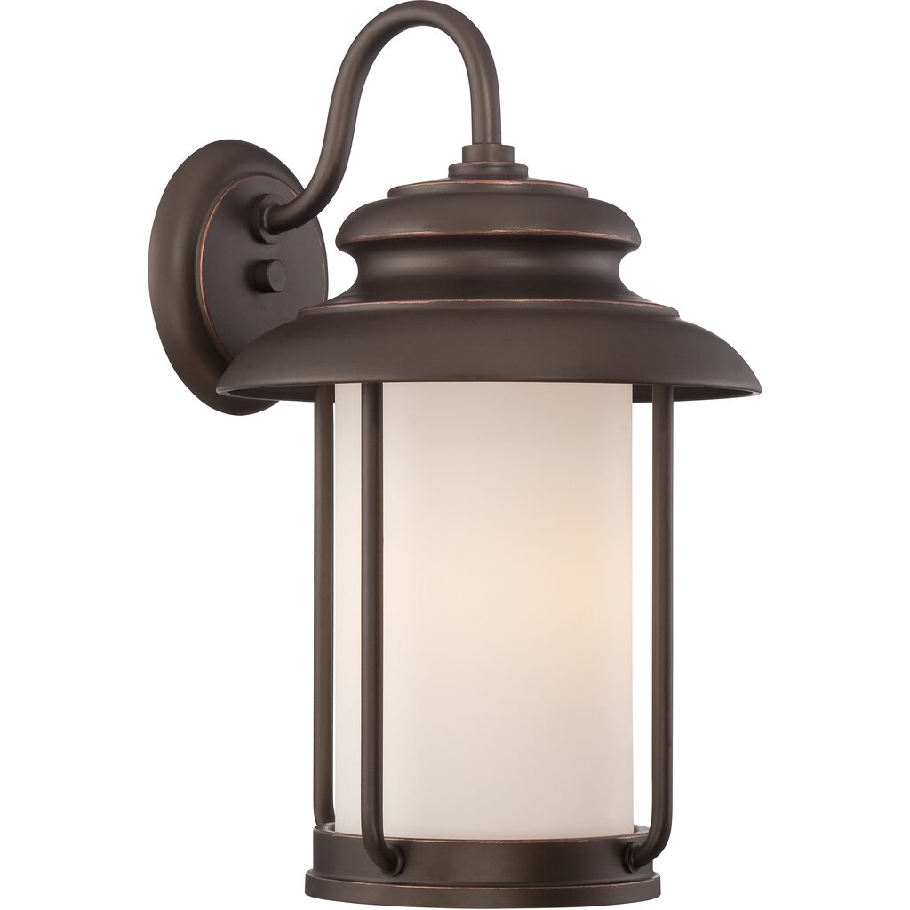 Satco 62-632 60W LED Wall Lantern Fixture Bethany; Outdoor Large Wall