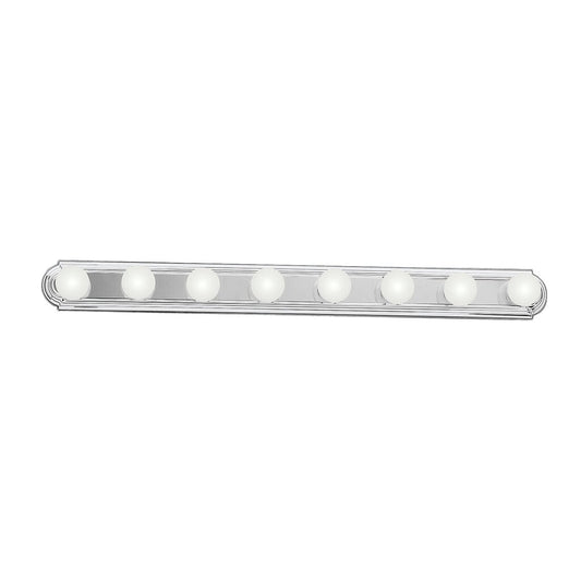 Kichler 5019CH Fixture The sleek design of this 8 light bath bar means