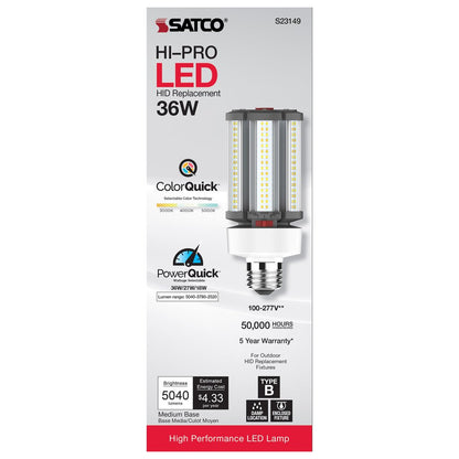 Satco S23149 18W/27W/36W LED Light Bulb