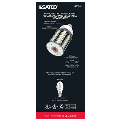 Satco S23145 80W/100W/120W LED Light Bulb