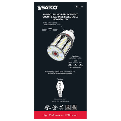 Satco S23144 63W/80W/100W LED Light Bulb
