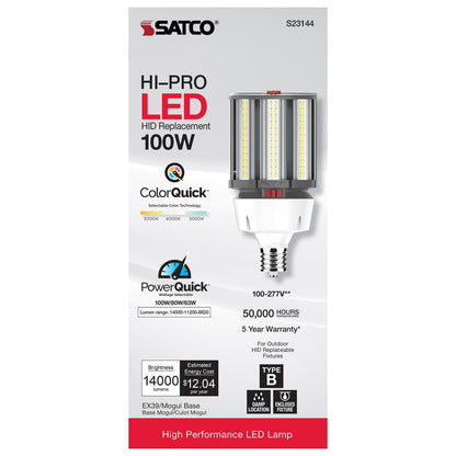 Satco S23144 63W/80W/100W LED Light Bulb