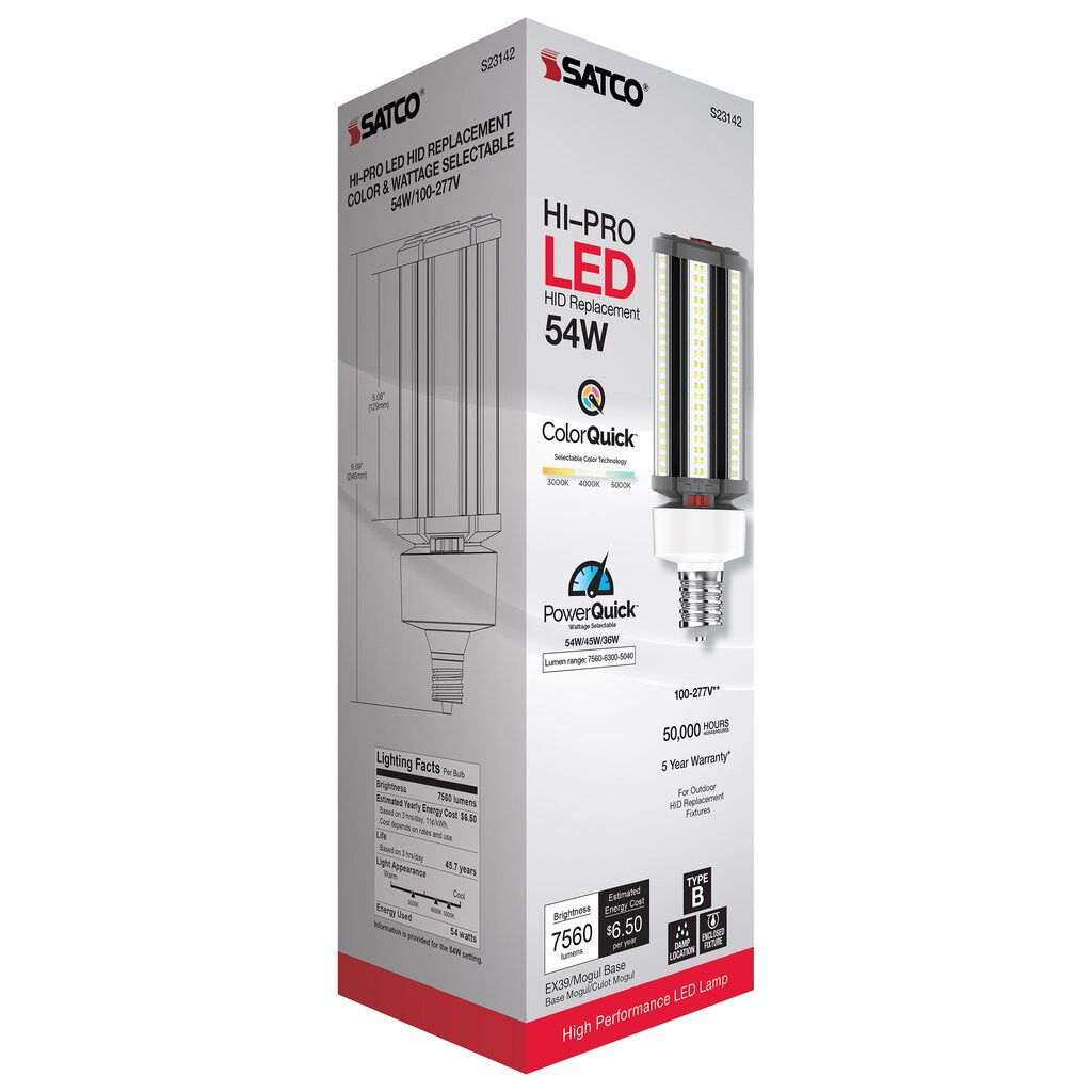 Satco S23142 36W/45W/54W LED Light Bulb