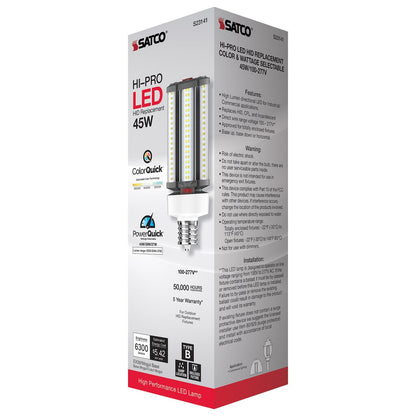 6 pack - Satco S23141 27W/36W/45W LED Light Bulb