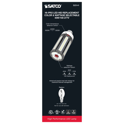 6 pack - Satco S23141 27W/36W/45W LED Light Bulb