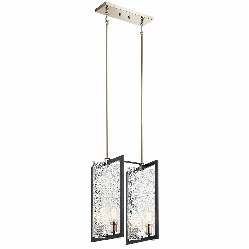 Kichler 43980BK Fixture With a nod towards industrial design The