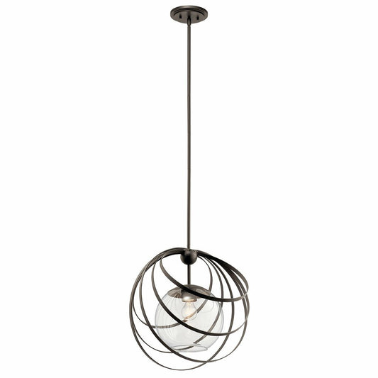 Kichler 44017OZ Fixture This Kerti 18in. 1 light pendant evokes the